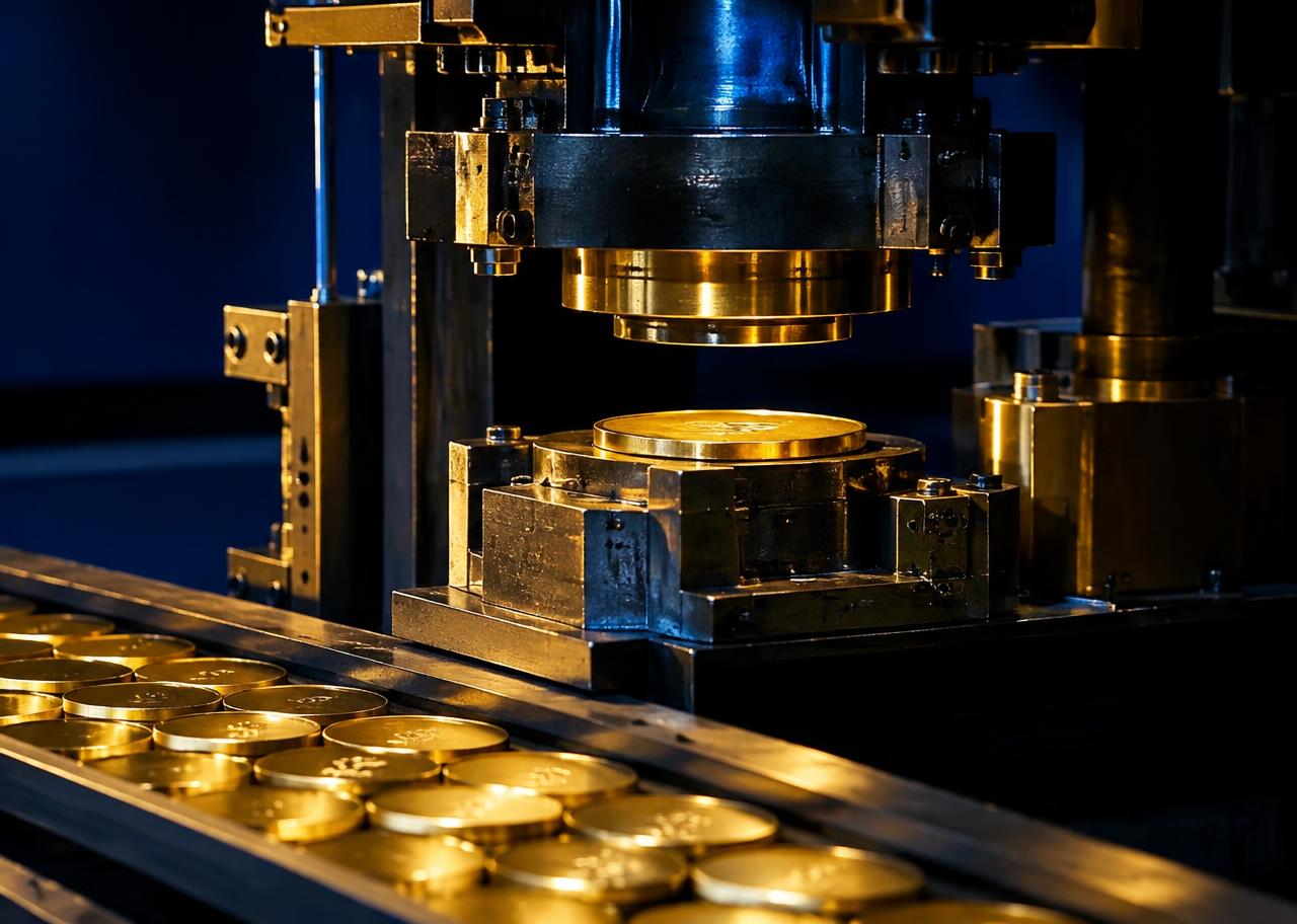 Coin minting press