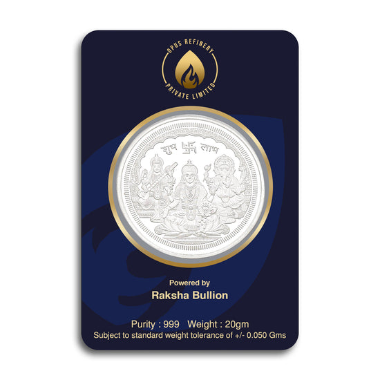 Silver 999 - Laxmi Ganesh Saras (20 Gram)